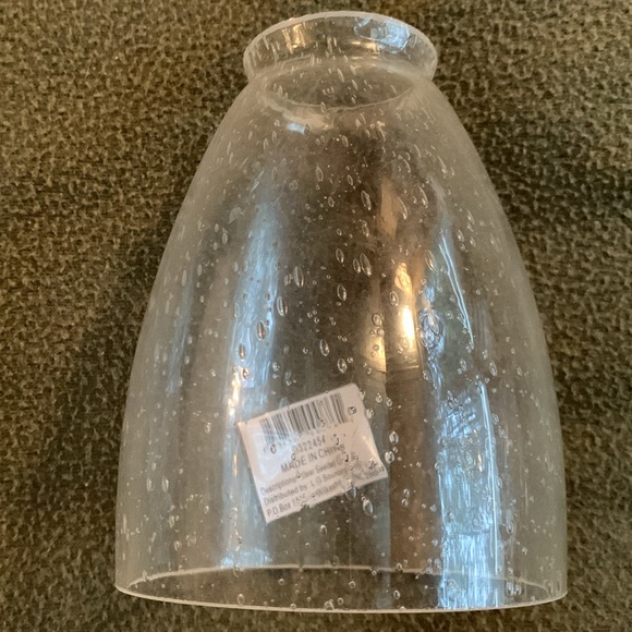 New LG Sourcing clear seeded glass light bulb covers. measurements in pictures - Picture 2 of 8